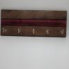 Reclaimed Wood and Resin Key Holders - Red